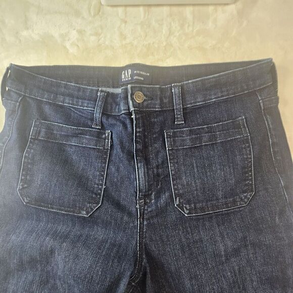 Gap Denim Leggings 14/32 Regular 4 Straight Front And Back Wide Thighs - Picture 6 of 12